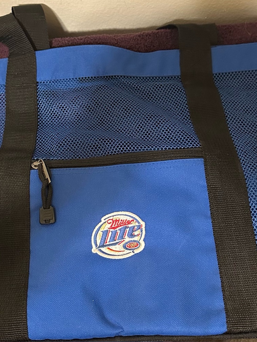 Miller Lite mesh bag   It was a gift at a golf tournament